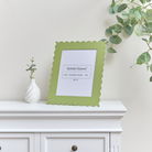 Large Apple Green Scalloped Portrait Photo Frame - 8x10