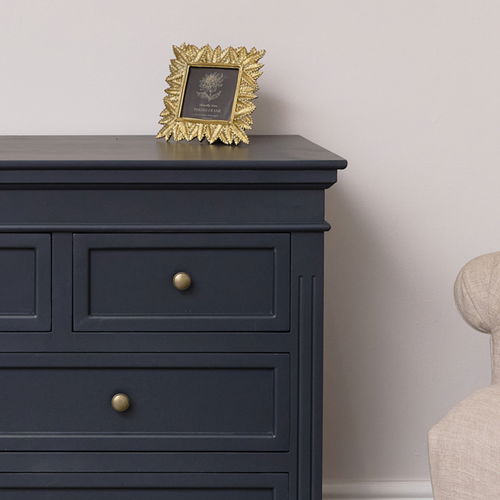 Large Navy Black 7 Drawer Chest of Drawers - Daventry Navy Black Range