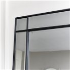 Large Black Framed Art Deco Wall / Leaner Mirror 80cm x 180cm 