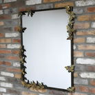 Large Black & Gold Butterfly Mirror 98cm x 75cm