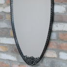 Large Black Oval Mirror