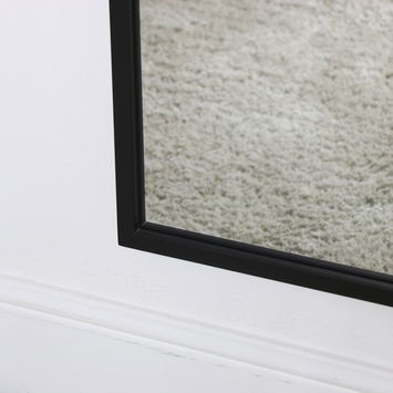 Large Black Rectangle Mirror 60cm x 140cm