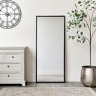 Large Black Rectangle Wall Mirror 60cm x 140cm