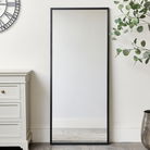 Large Black Rectangle Wall Mirror 60cm x 140cm