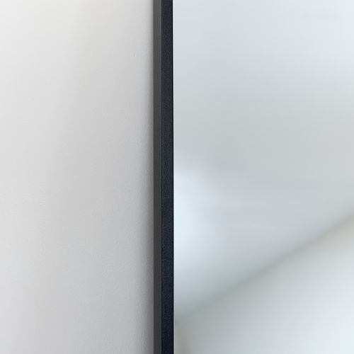 Large Black Thin Framed Leaner Mirror 80cm x 180cm 