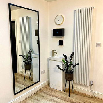 Large Black Wall/Floor/ Leaner Mirror 180cm x 80cm