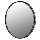 Large Black Wire Round Mirror