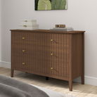 Large Chest of Drawers and Pair of Bedside Tables - Hales Dark Wood Range