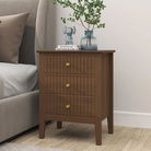 Large Chest of Drawers and Pair of Bedside Tables - Hales Dark Wood Range