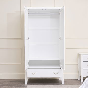 Large Double Wardrobe - Elizabeth White Range