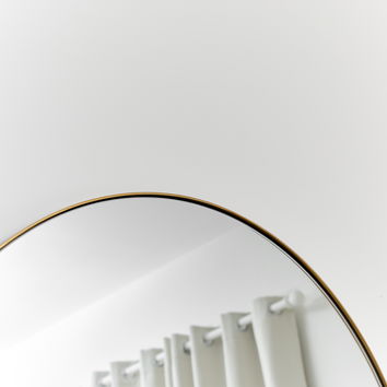 Large Gold Arched Mirror 183cm x 80cm