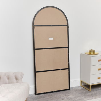 Large Gold Arched Mirror 183cm x 80cm