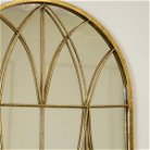 Large Gold Arched Wall Mirror 100cm x 60cm