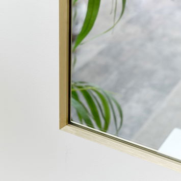 Large Gold Arched Wall Mirror 90cm x 120cm