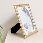 Large Gold Bamboo Portrait Photo Frame - 8 x 10 