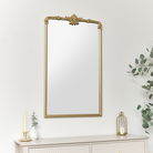 Large Gold Ornate Vintage Floral Wall Mirror - 104cm x 63cm