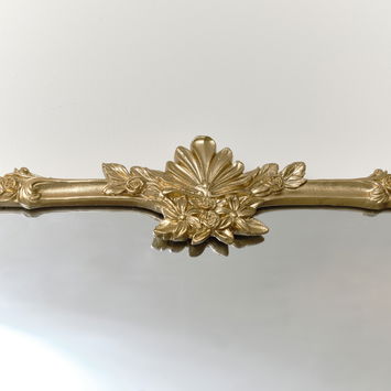 Large Gold Ornate Vintage Floral Wall Mirror - 104cm x 63cm