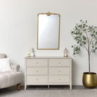 Large Gold Ornate Vintage Floral Wall Mirror - 104cm x 63cm