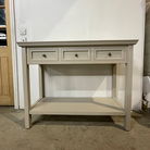 Large Grey 3 Drawer Sideboard Console Table - Daventry Taupe-Grey Range