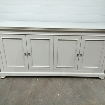 Large Grey 4 Door Sideboard - Daventry Taupe-Grey Range