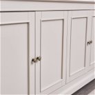 Large Grey 4 Door Sideboard - Daventry Taupe-Grey Range
