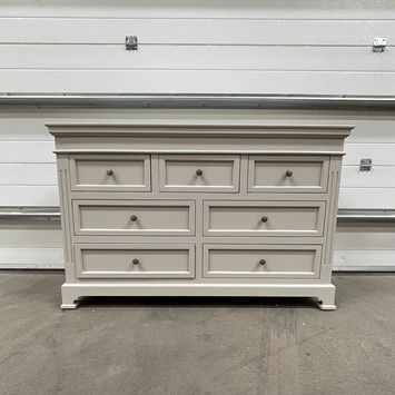 Large Grey 7 Drawer Chest of Drawers - Daventry Taupe-Grey Range