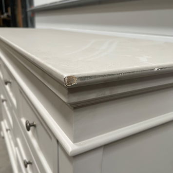 Large Grey 7 Drawer Chest of Drawers - Daventry Taupe-Grey Range