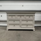 Large Grey 7 Drawer Chest of Drawers - Daventry Taupe-Grey Range