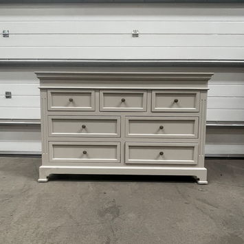 Large Grey 7 Drawer Chest of Drawers - Daventry Taupe-Grey Range