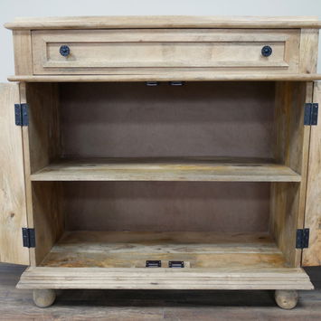 Large Mango Wood Carved Sideboard