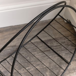 Large Metal Round Log Holder 45cm x 47cm