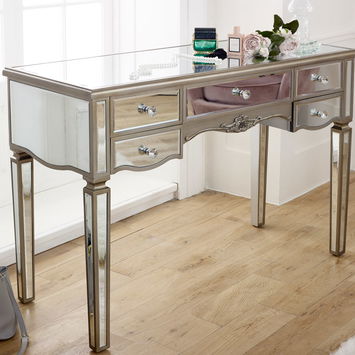 Large Mirrored Dressing Table - Tiffany Range