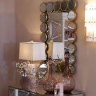 Large Multi Circle Gold Wall Mirror