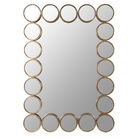 Large Multi Circle Gold Wall Mirror