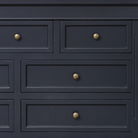 Large Navy Black 7 Drawer Chest of Drawers & Pair of Bedside Tables - Daventry Navy Black Range