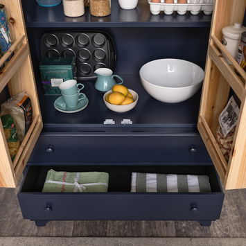 Large Navy Blue Pantry/Storage Closet