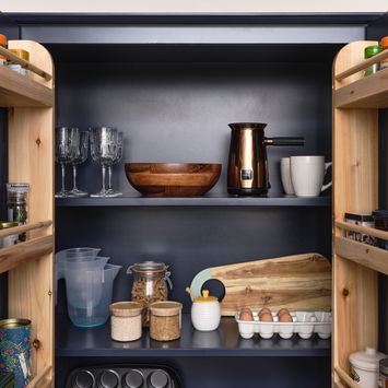 Large Navy Blue Pantry/Storage Closet