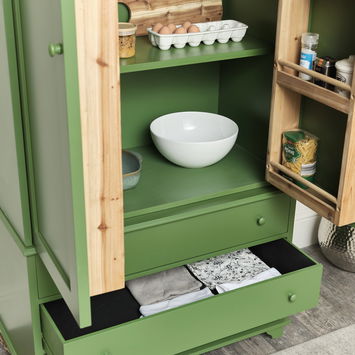 Large Olive Green Pantry/Storage Closet