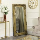 Large Ornate Gold Wall / Leaner Mirror 78cm x 158cm
