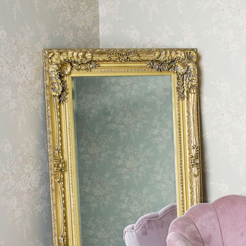 Large Ornate Gold Wall / Leaner Mirror 78cm x 158cm