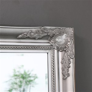 Large Ornate Silver Wall/Floor Mirror 158cm x 78cm