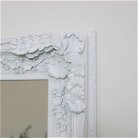 Large Ornate White Wall / Floor / Leaner Mirror 78cm x 158cm