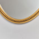 Large Oval Ornate Edge Gold Mirror 80cm x 50cm