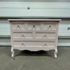 Large Pink 6 Drawer Chest of Drawers - Victoria Pink Range