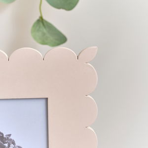 Large Pink Scalloped Portrait Photo Frame - 8x10