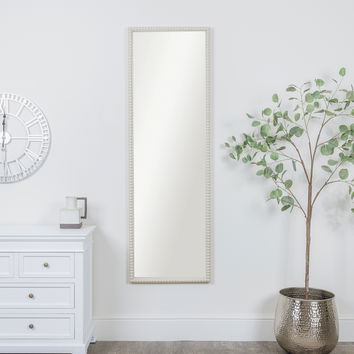 Large Rectangle Taupe Bobbin Bobble Wall Mirror 168cm x 54cm