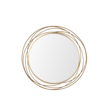 Large Round Antique Gold Mirror 92cm x 92cm