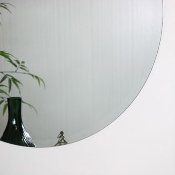 Large Round Frameless Mirror 70cm x 70cm