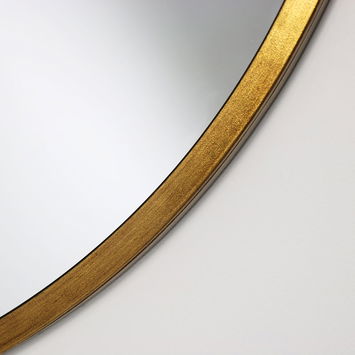 Large Round Gold Mirror 100cm x 100cm