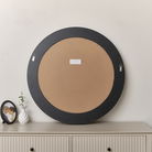 Large Round Rustic Wooden Wall Mirror 80cm x 80cm